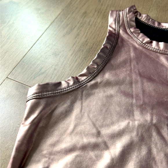 Rose-Bronze Metallic Tank - Indie Sleaze - Picture 2 of 2